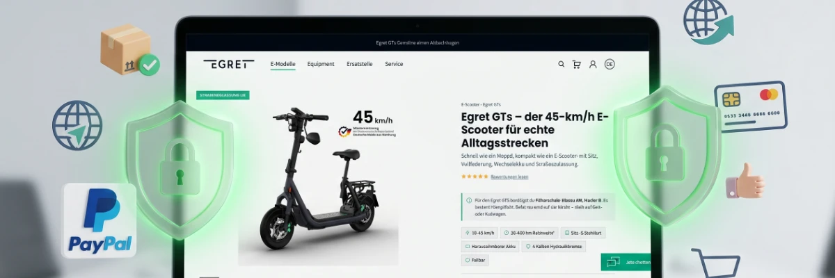 Buy online safely with Egret