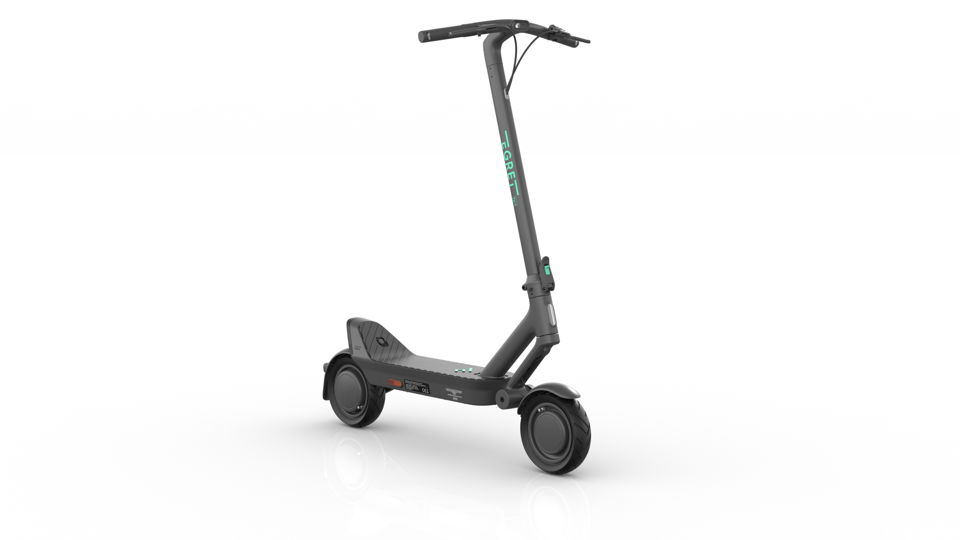 Egret Ey! 1 » Blinker Ja, Farbe Quantum Grey, Geschwindigkeit 20 km/h